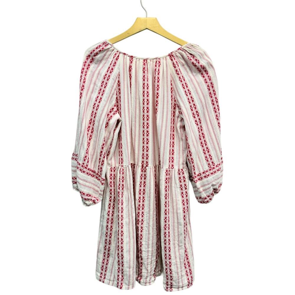 Velvet by Graham & Spencer Nona Cotton Printed Peasant Dress size Large - Picture 4 of 6
